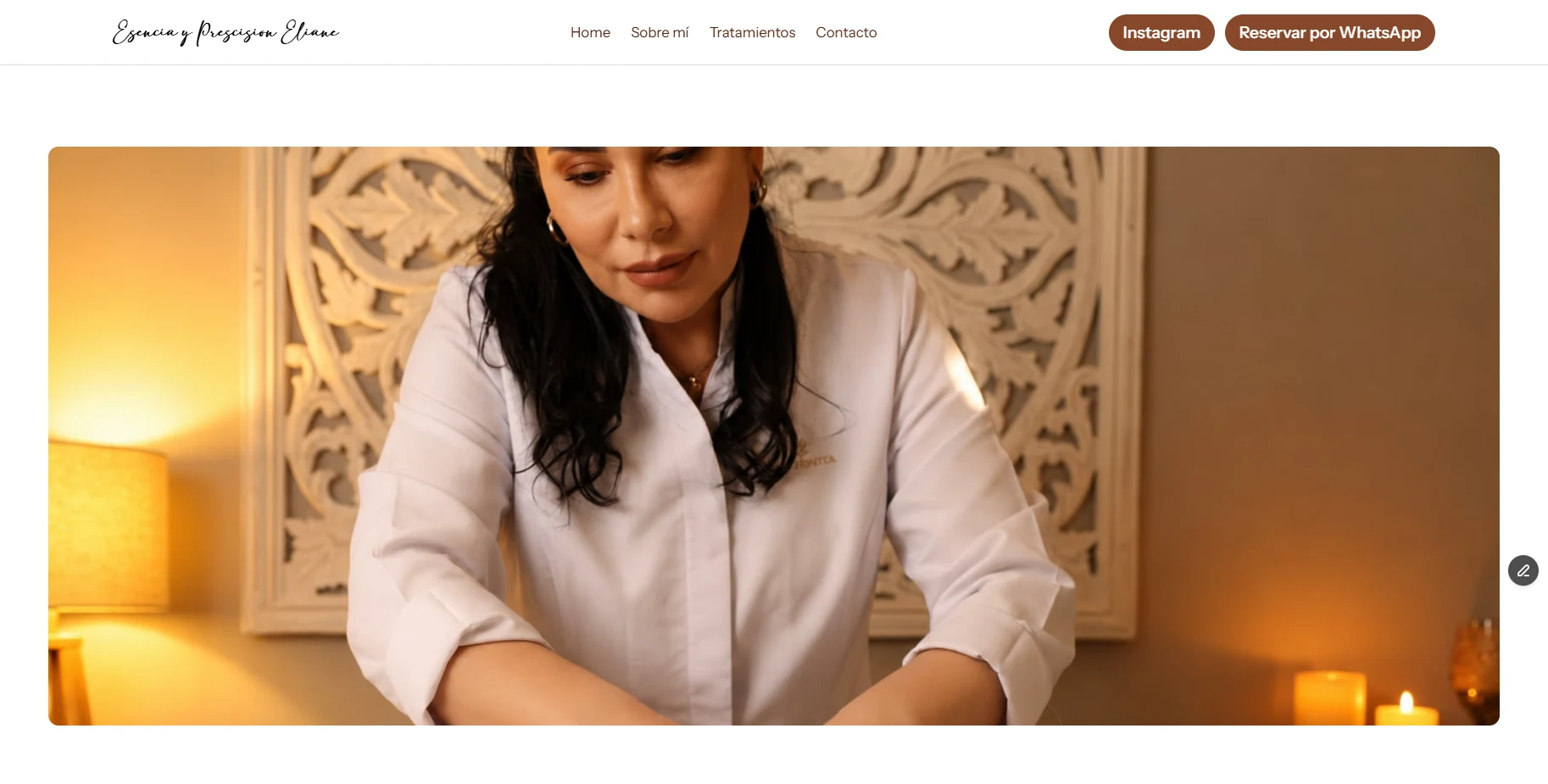 Home page of esenciayprecision-eliane.es on desktop